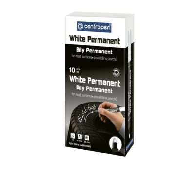 10kpl valkoinen permanent tussi 2,5mm